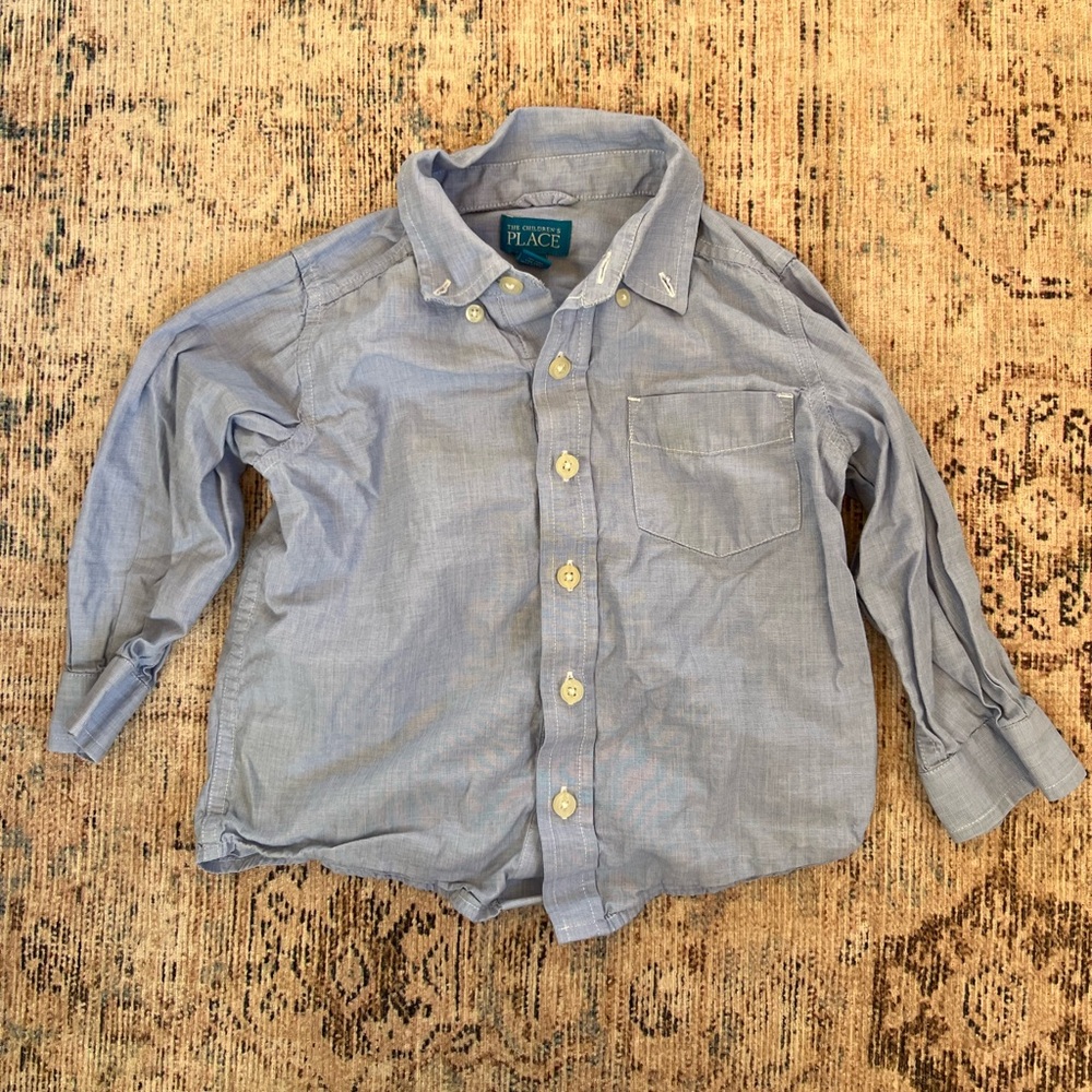 The Children's Place Light Blue Button-Down Shirt
